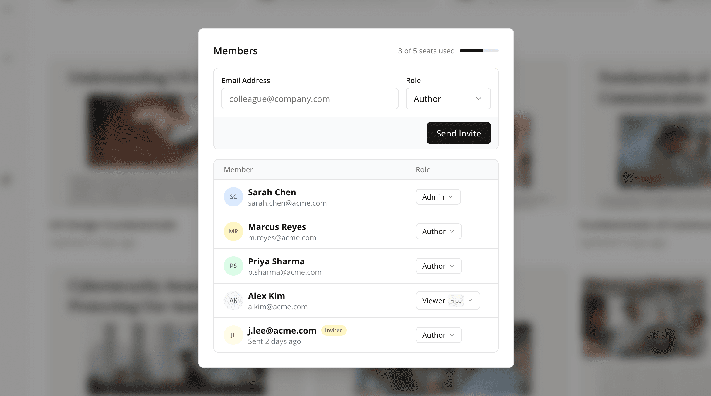 Permissions & access control